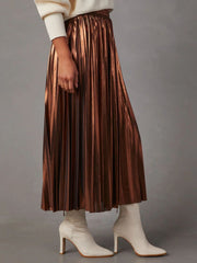Hazel Blues® | Pleated Midi Skirt