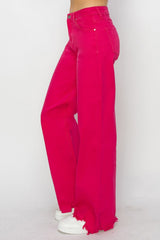 Hazel Blues® | RISEN High Rise Wide Leg Jeans