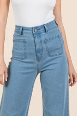 Hazel Blues® | Mittoshop High Waist Wide Leg Jeans