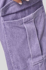 Hazel Blues® | High Waist Straight Leg Cargo Jeans