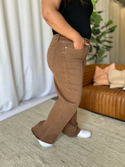 Hazel Blues® | RFM High Rise Garment Dye Wide Leg Jeans