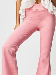 Hazel Blues® | Asymmetric Waist Flare Jeans