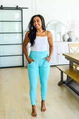 Hazel Blues® | Haley Ruched Waist Leggings
