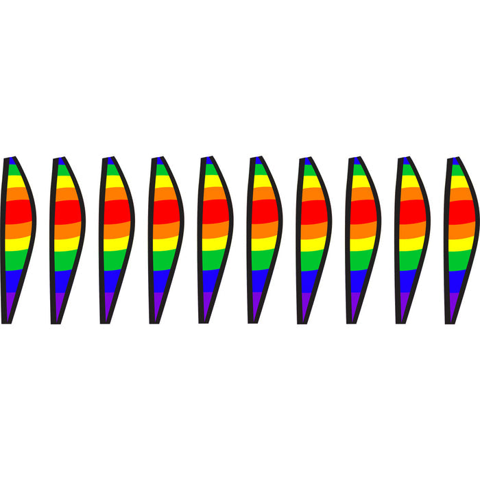 12 in. Hot Air Balloon - Classic Rainbow