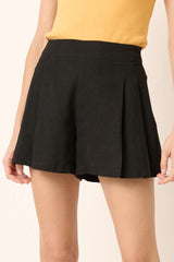 Hazel Blues® | Mittoshop Side Invisible Zipper Pleated Shorts