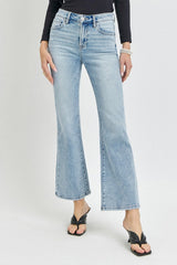 Hazel Blues® | RISEN High Rise Ankle Flare Jeans