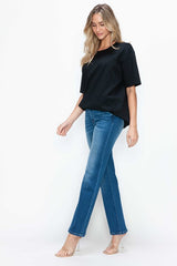 Hazel Blues® | bytos Cat's Whiskers High Rise Straight Jeans