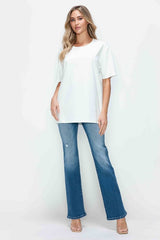 Hazel Blues® | bytos Distressed High Rise Jeans with Pockets