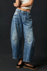 Hazel Blues® | Wide Leg Jeans with Pockets