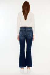 Hazel Blues® | Kancan Mid Rise Button Fly Flare Jeans