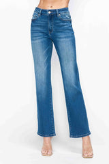 Hazel Blues® | bytos Cat's Whiskers High Rise Straight Jeans