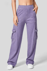 Hazel Blues® | High Waist Straight Leg Cargo Jeans
