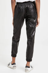 Hazel Blues® | Drawstring PU Leather Pants with Pockets