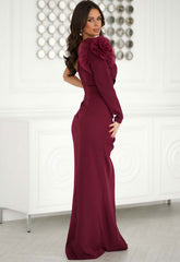 LBD Exclusive Burgundy Ivy Maxi Dress