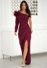 LBD Exclusive Burgundy Ivy Maxi Dress