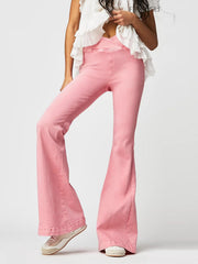 Hazel Blues® | Asymmetric Waist Flare Jeans