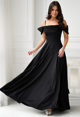 LBD Exclusive Black Madeline Maxi Dress
