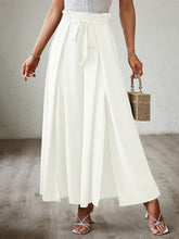 Hazel Blues® | Tied Slit Wide Leg Pants