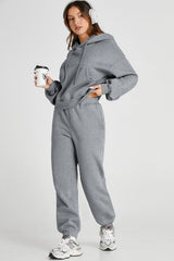 Hazel Blues® | Dropped Shoulder Hooded Top and Pants Active Set