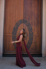 Paloma Dress in Burgundy - Pre-Order