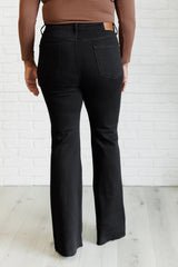Hazel Blues® | Etta High Rise Control Top Flare Jeans in Black