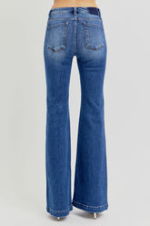 Hazel Blues® | RISEN Low Rise Flare Jeans with Pockets