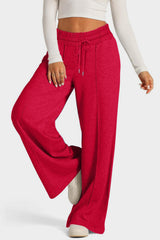 Hazel Blues® | Drawstring Elastic Waist Wide Leg Pants