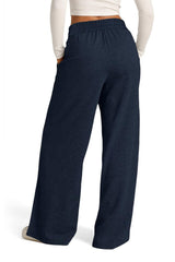Hazel Blues® | Drawstring Elastic Waist Wide Leg Pants
