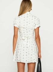 Fabiola Collared Mini Dress Floral