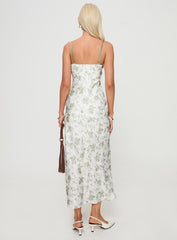 Vasiliki Maxi Dress White / Green Floral