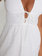 Pokey Mini Dress White Broderie