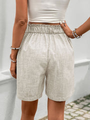 Hazel Blues® | Perfee Frill Shorts with Pockets