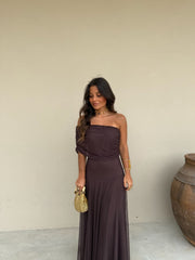 Toledo Dress in Brown - Shipping from 04/05 to 08/05