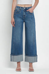 Hazel Blues® | Straight Leg Jeans with Pockets