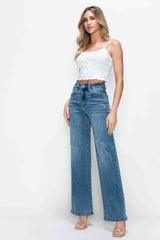 Hazel Blues® | bytos High Rise Wide Leg Jeans with Pockets