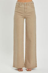 Hazel Blues® | RISEN Tummy Control High Rise Wide Leg Jeans