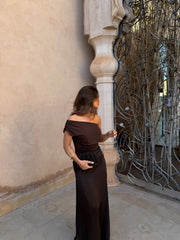 Amira Dress in Brown