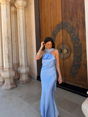 Safira Dress in Sky Blue
