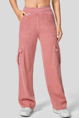 Hazel Blues® | High Waist Straight Leg Cargo Jeans
