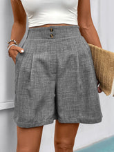 Hazel Blues® | Perfee Frill Shorts with Pockets