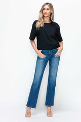 Hazel Blues® | bytos Cat's Whiskers High Rise Straight Jeans