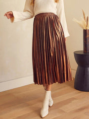 Hazel Blues® | Pleated Midi Skirt