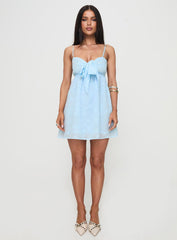 Granno Mini Dress Light Blue Petite