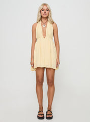 Saddler Mini Dress Lemon