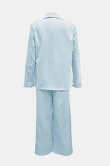 Hazel Blues® | Side Striped Long Sleeve Blazer and Pants Set