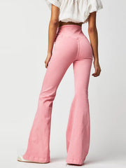 Hazel Blues® | Asymmetric Waist Flare Jeans