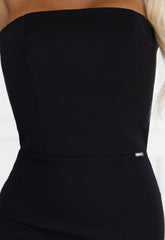 LBD Exclusive Black Tina Strapless Party Dress