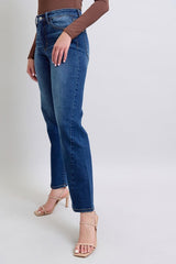Hazel Blues® | Judy Blue Side Seam Detail Straight Jeans with Pockets