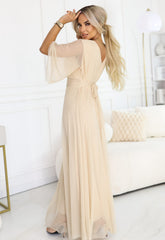 LBD Exclusive Beige Caitlin Plus Size Dress
