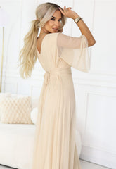 LBD Exclusive Beige Caitlin Plus Size Dress